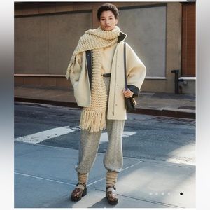 Tory Burch Cream Teddy Jacket